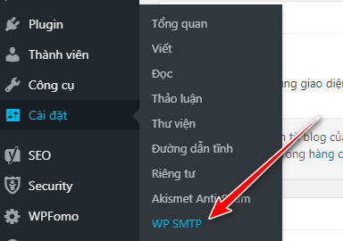 Cài đặt WP SMTP