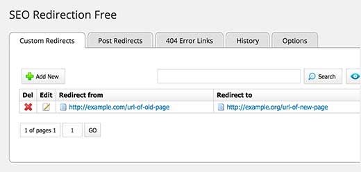 SEO Redirection Plugin